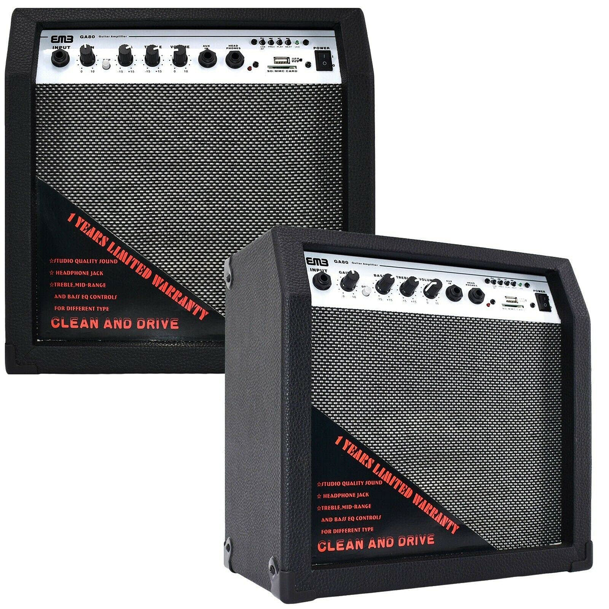 EMB GA80BK 8" Electric Guitar Amplifier