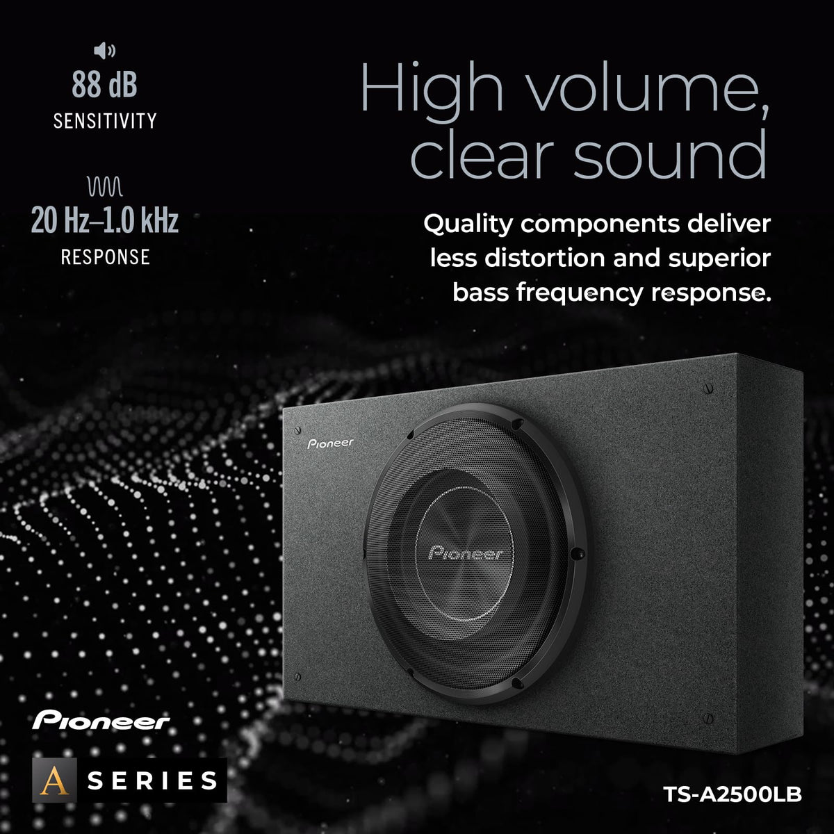 Pioneer TS-A2500LB 10" Shallow-Mount Loaded Subwoofer