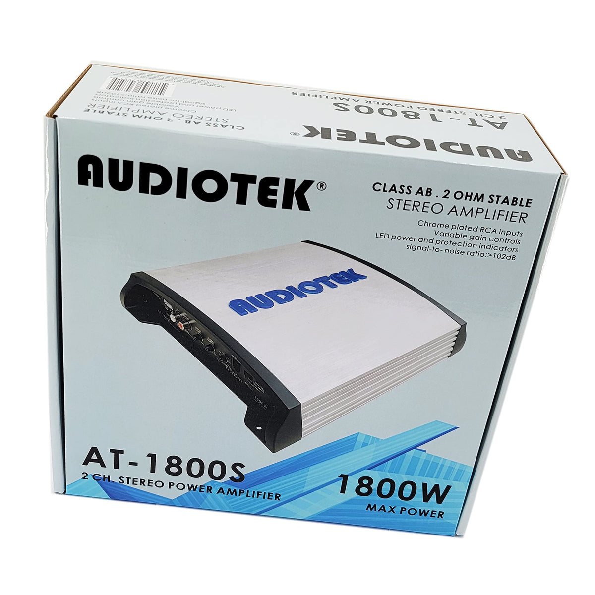 Audiotek AT-1800S 2-Channel Car Amplifier
