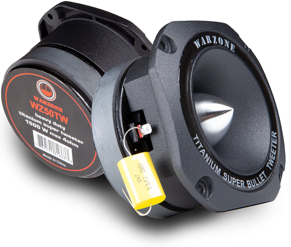 WARZONE WZ50TW 1" Titanium Super Bullet Tweeter