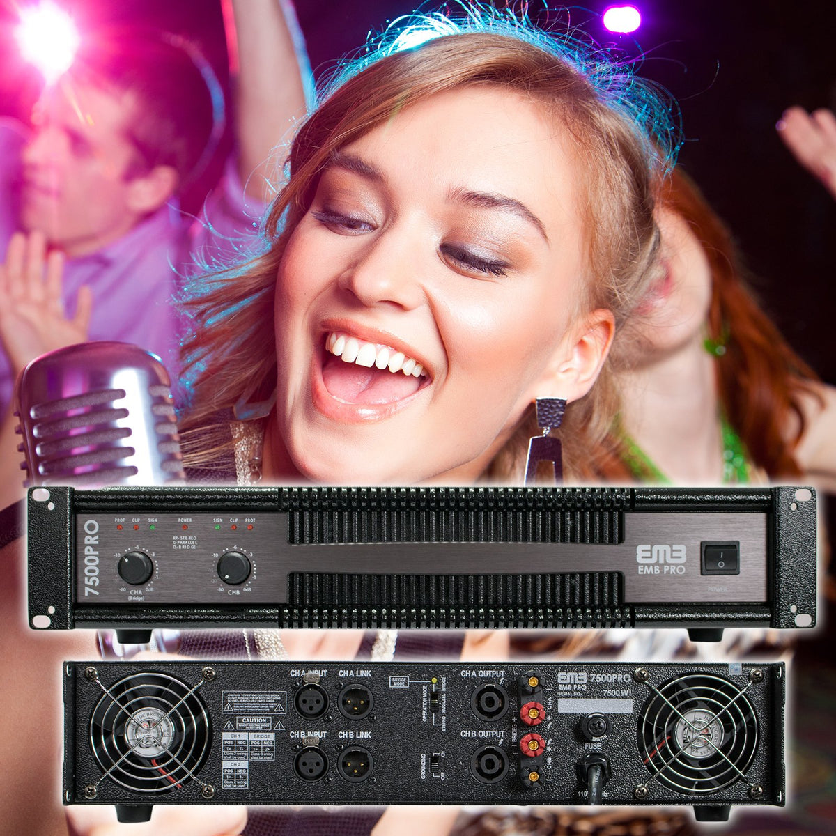 EMB Professional EB7500PRO 2-Channel Power Amplifier