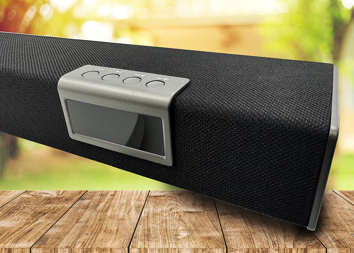 Gravity GSB500 BK 35-Inch TV Soundbar With Built-In Subwoofers