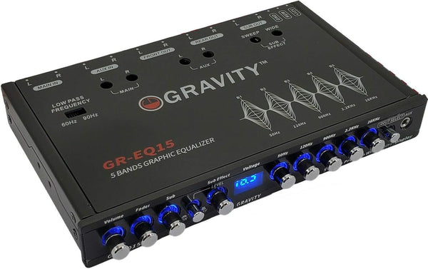 Gravity GR-EQ15 1/2 DIN 5-Band Car Audio Equalizer