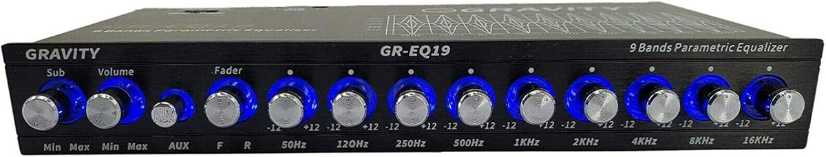 Gravity GR-EQ19 1/2 DIN 9-Band Car Audio Equalizer