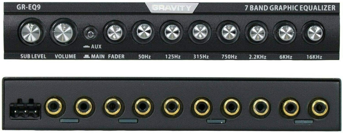 Gravity GR-EQ9 7-Band 1/2 DIN Car Audio Equalizer