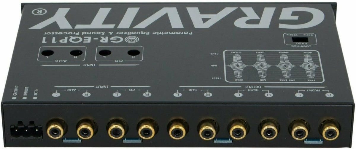 Gravity GR-EQP11 1/2-DIN 4-Band Car Parametric Equalizer