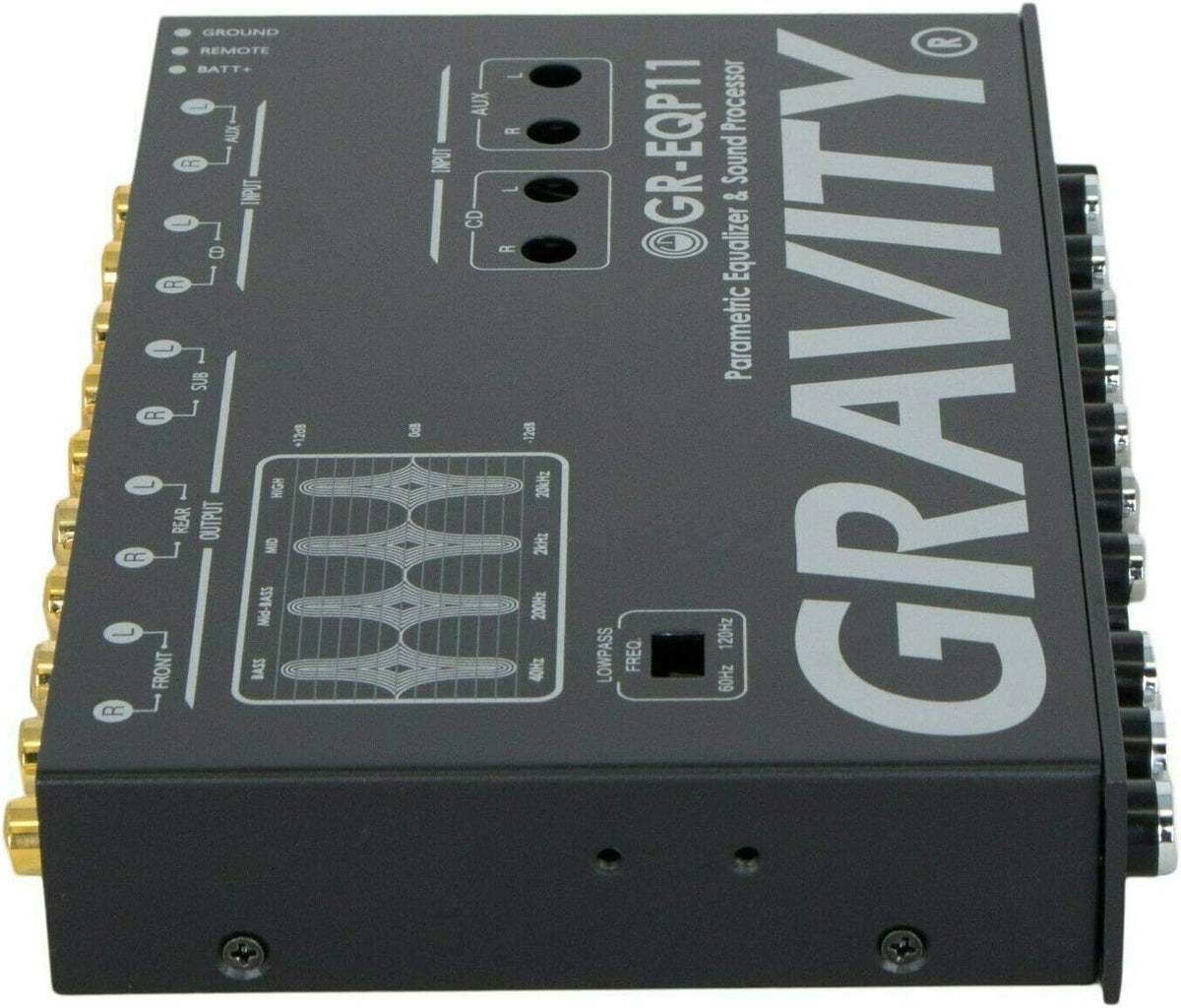 Gravity GR-EQP11 1/2-DIN 4-Band Car Parametric Equalizer