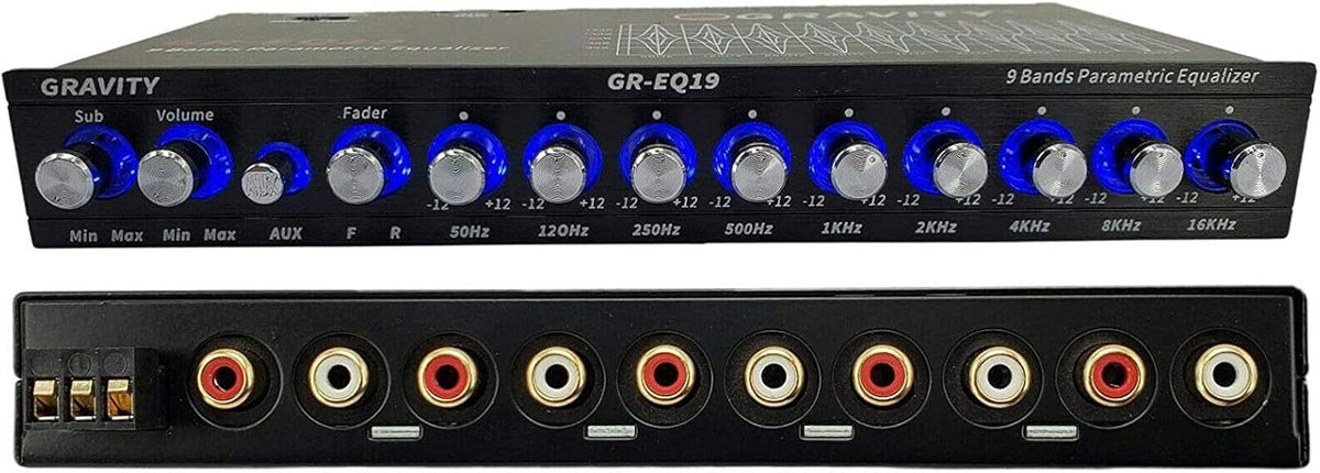 Gravity GR-EQ19 1/2 DIN 9-Band Car Audio Equalizer