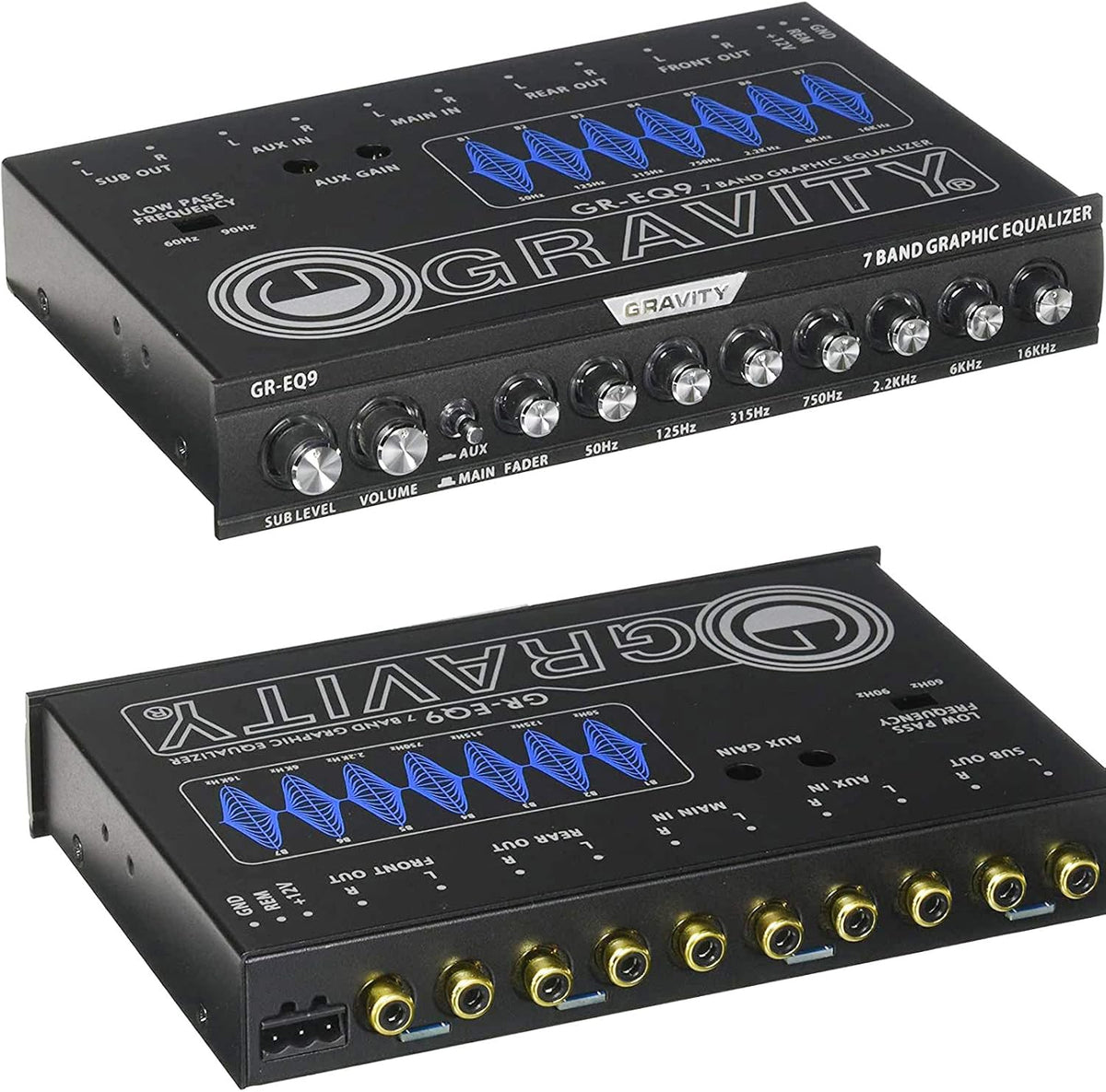 Gravity GR-EQ9 7-Band 1/2 DIN Car Audio Equalizer