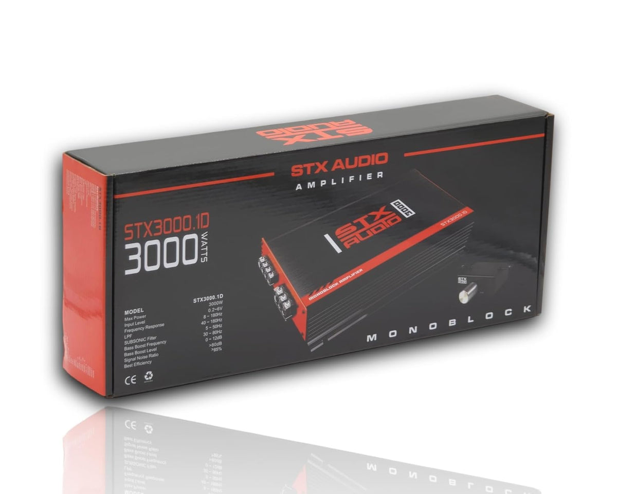 STX Audio STX3000.1D 3000W Monoblock Class D Amplifier