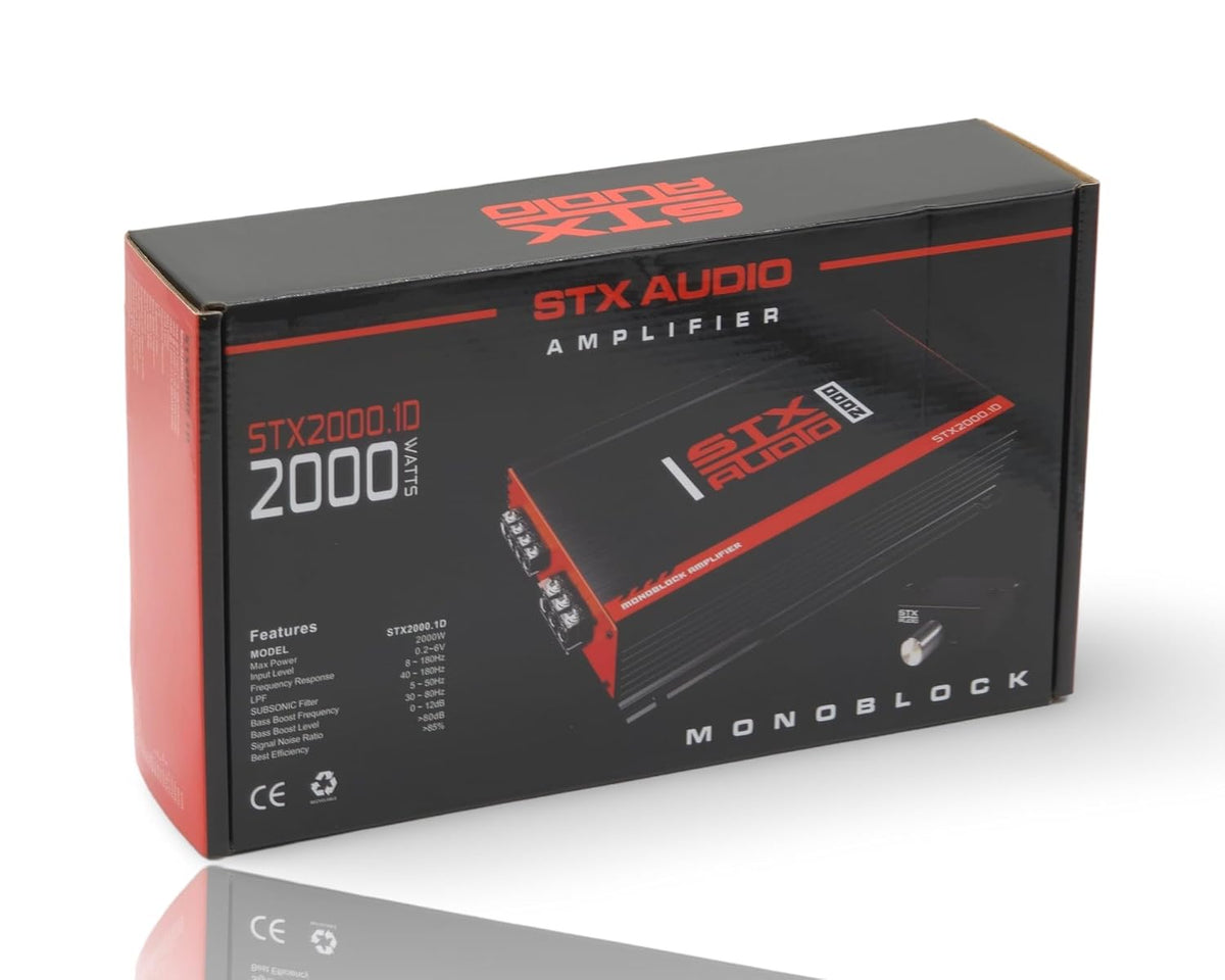 STX Audio STX2000.1D 2000W Class D Monoblock Amplifier
