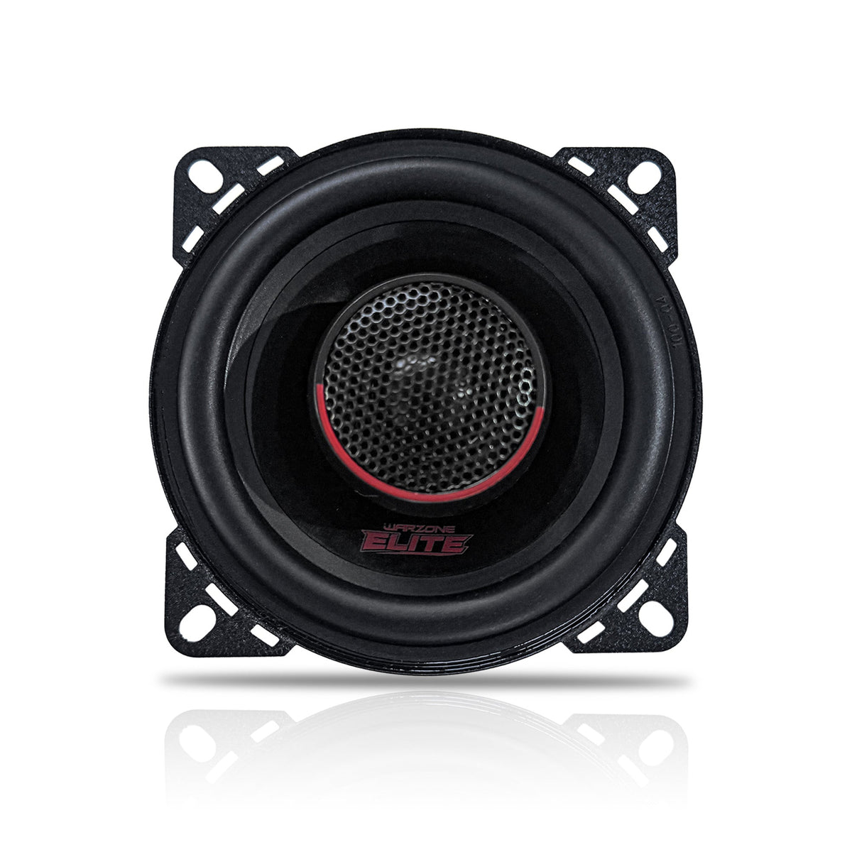 Warzone WZ-E402 4 Inch Coaxial Car Speakers Pair 400W 4 Ohm PEI Tweeters